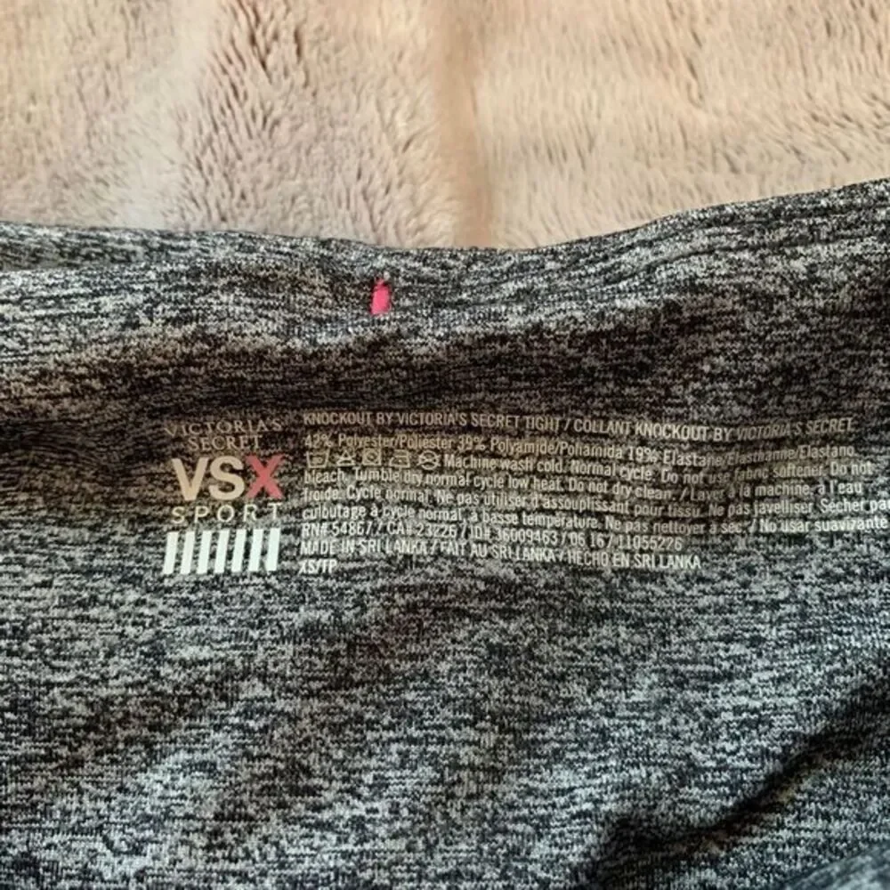 VSX Victoria's‎ Secret Sport Knockout Full Length Ankle Leggings Gray Size XS